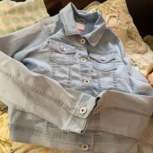 Children’s Place girls light blue denim jacket
